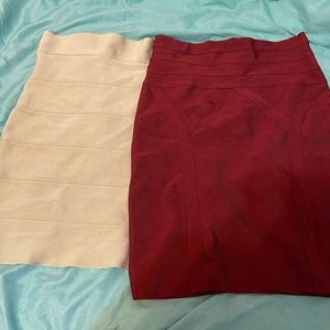 Bundle of bebe tight skirt